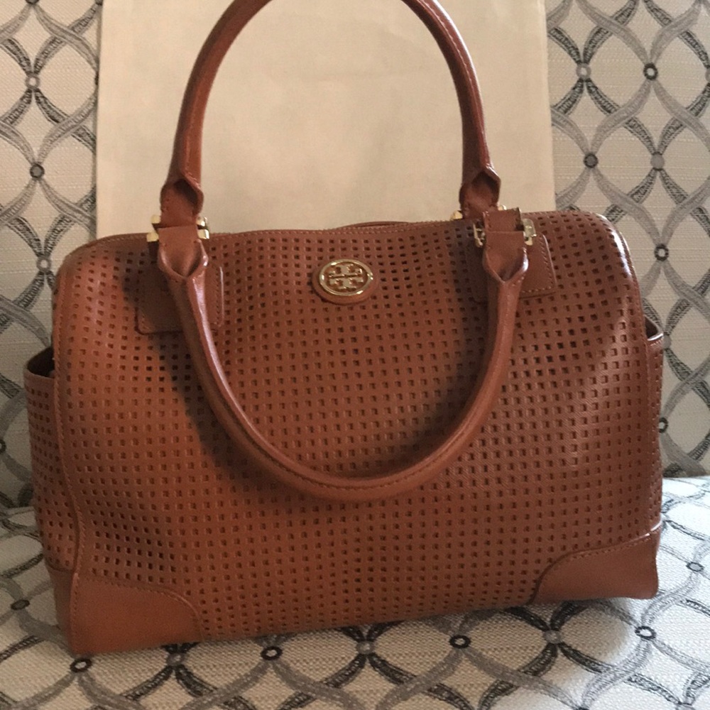 Tory Burch Perforated Robinson Satchel